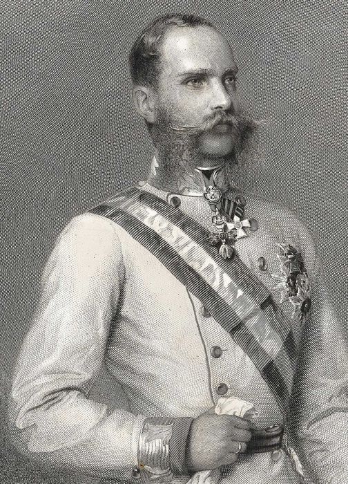 Cesarz Austrii i Węgier Franciszek Józef Habsburg, wymiar 108cm x 78cm