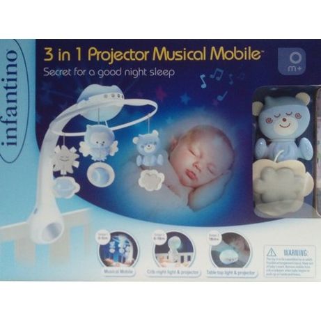 Развивающая Игрушка Infantino Мобиль музыкальный с проектором 3 в 1