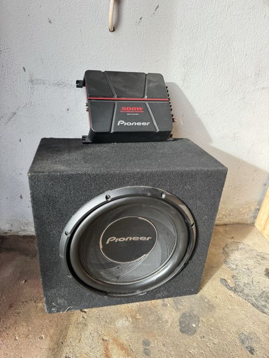 Subwoofer + amplificador pioneer