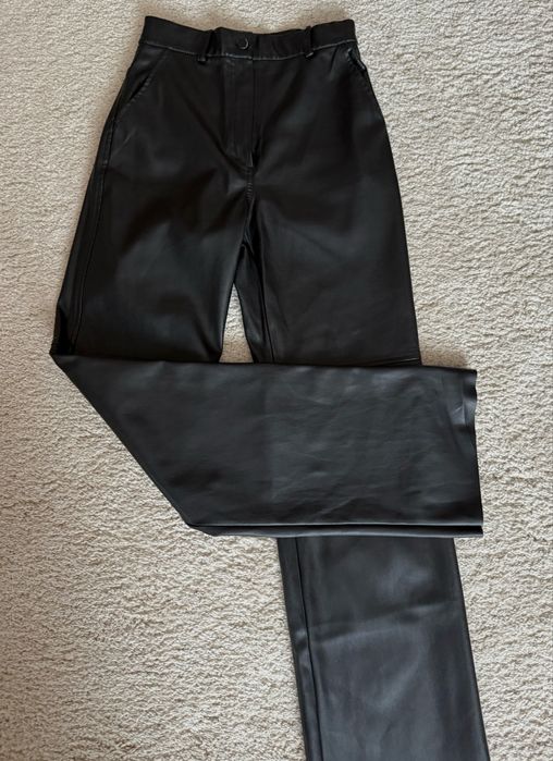 Чорні шкіряні штани Papaya
