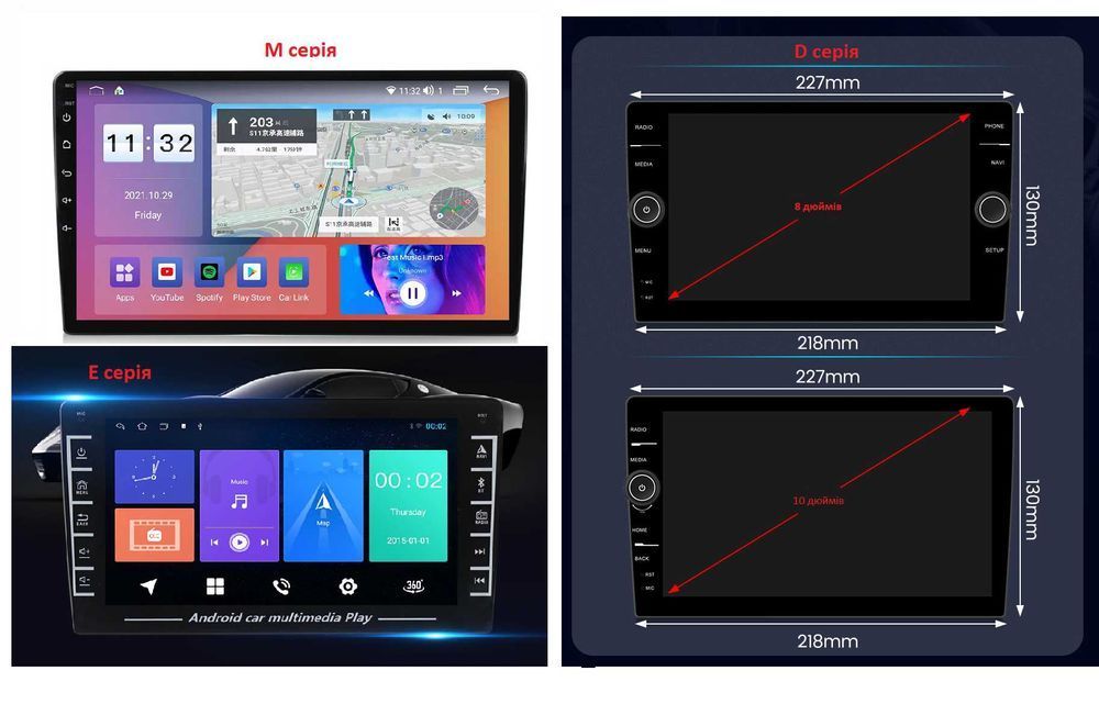 Штатна магнітола Volkswagen Tiguan android GPS навігація VW CarPlay