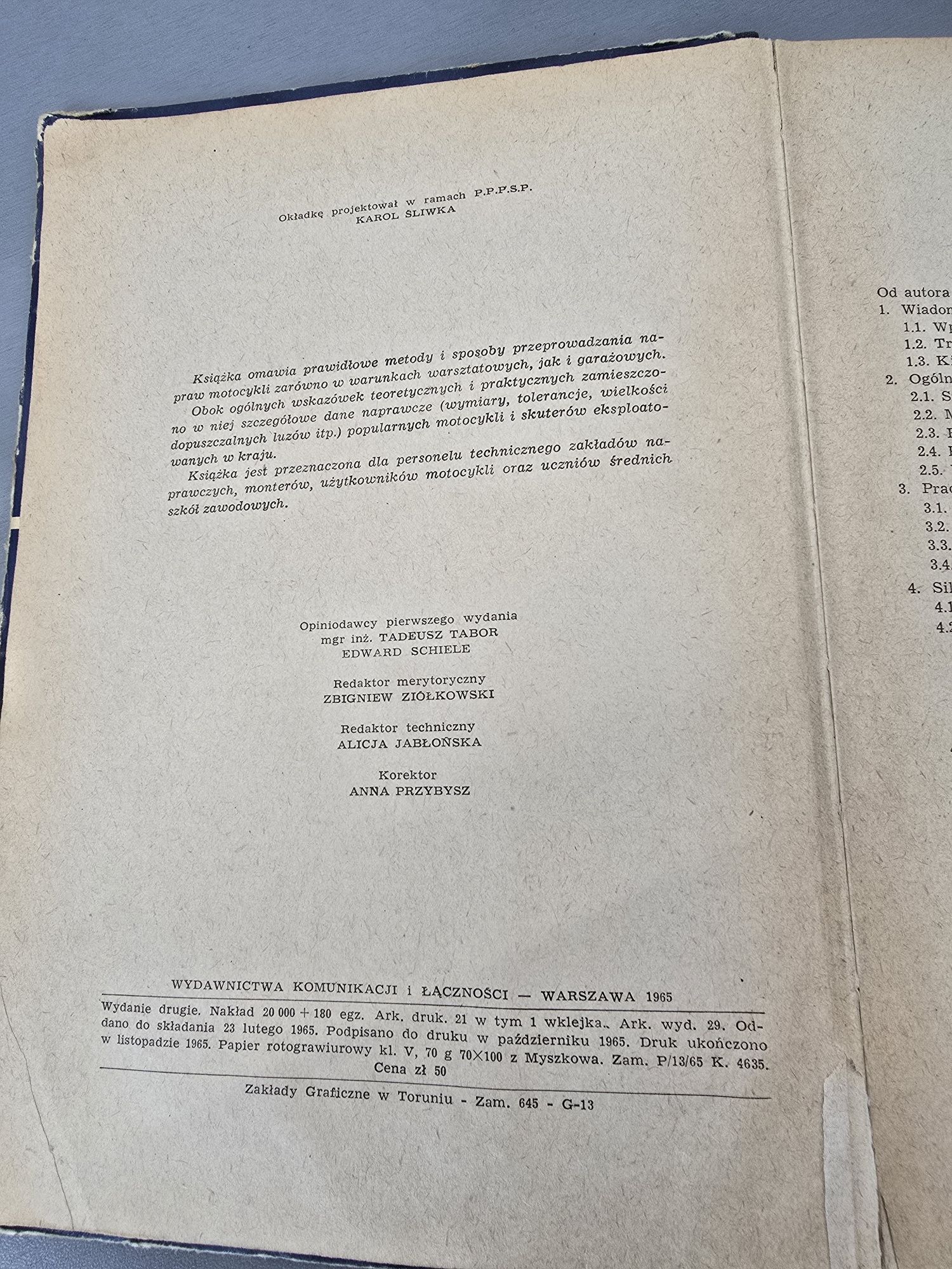 Naprawa Motocykli 1965 JUNAK WSK MZ A .Ciechowski