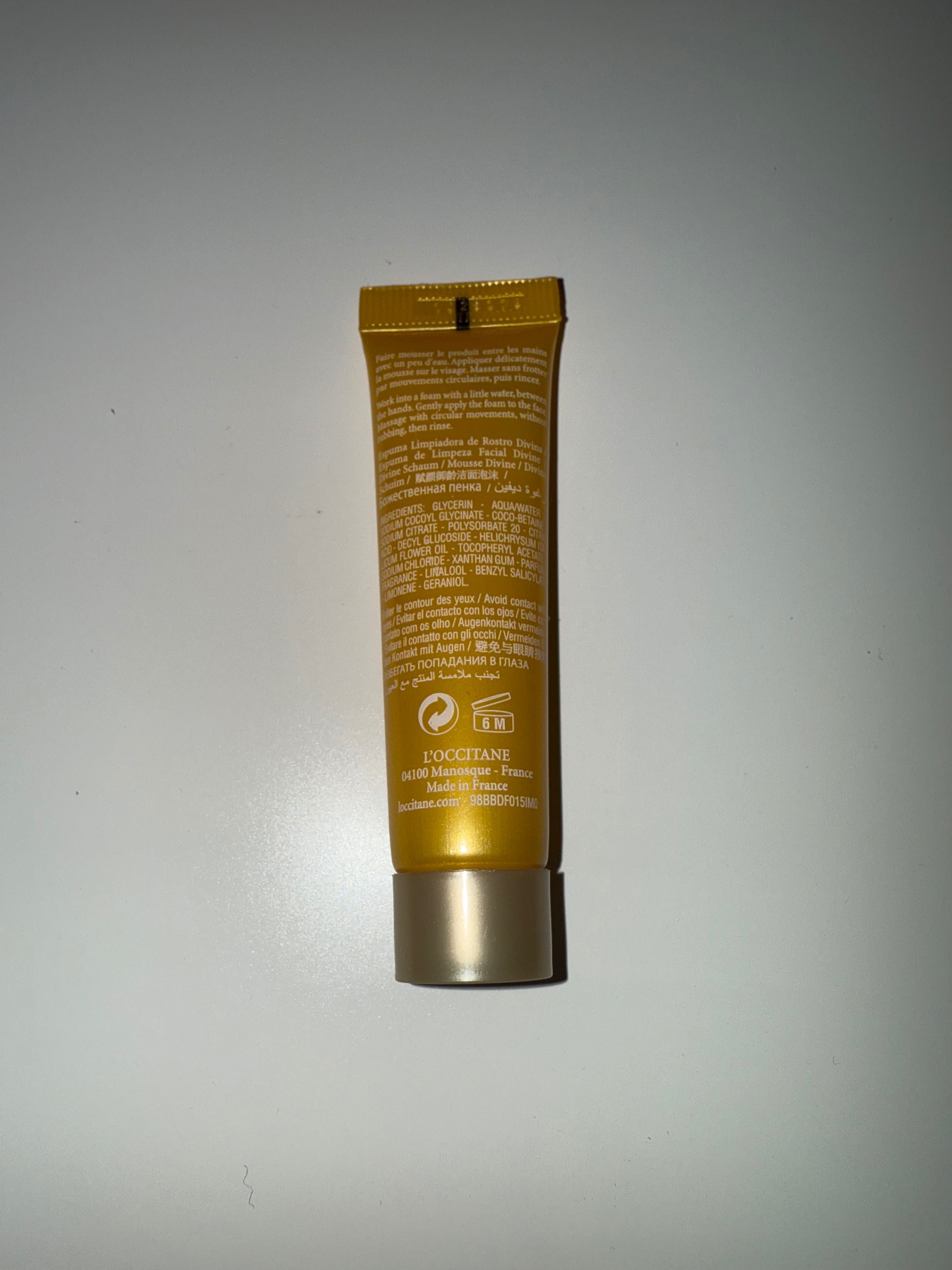 Pianka L'Occitane Immortelle Divine nowa - Foaming cleansing cream