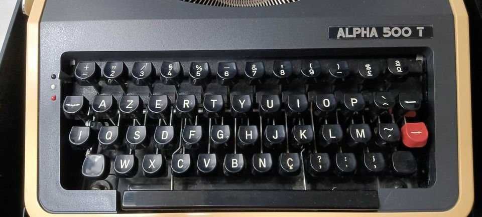 Rolo novo para máquina de escrever antiga - Marca - Alpha 500 / T