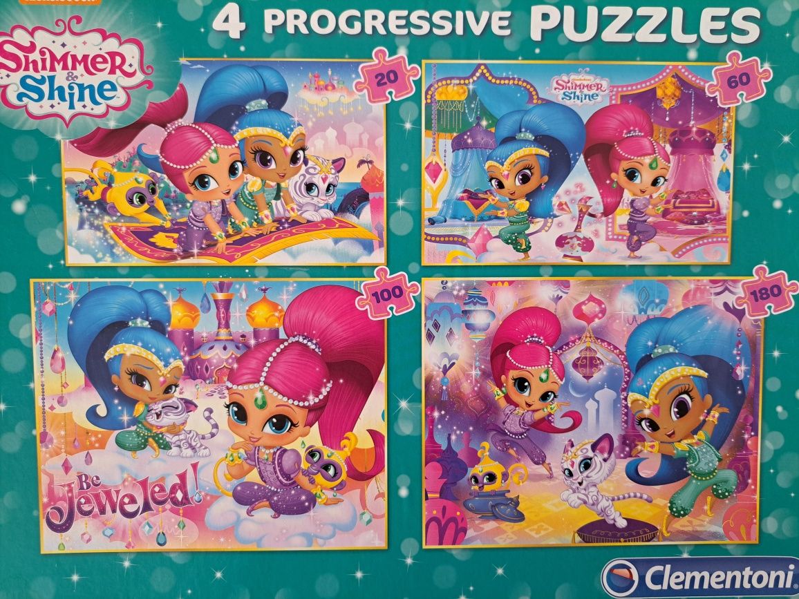 Puzzle Shimmer&Shine, Clementoni 4w1, 5+ dziewczynka
