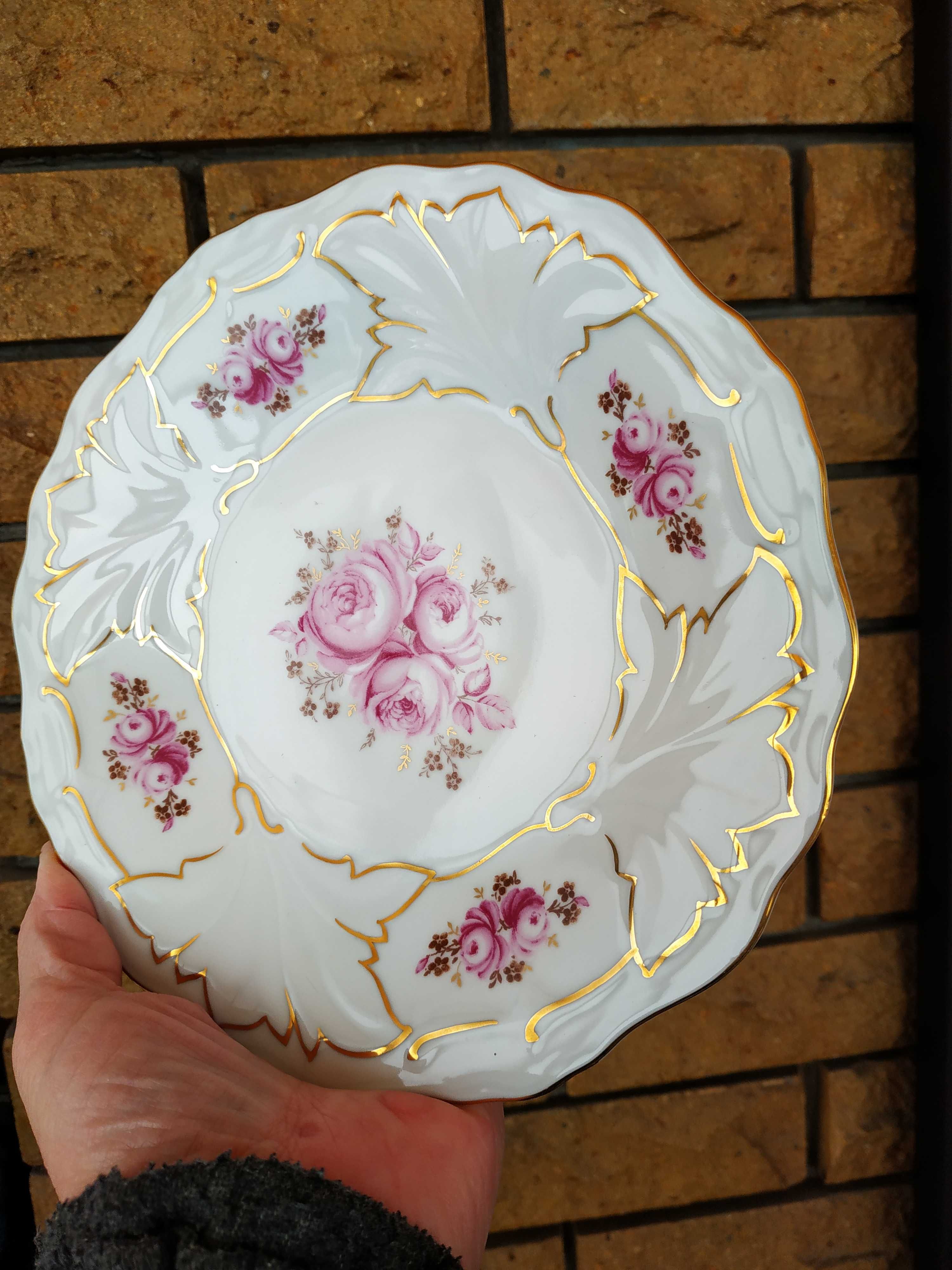 Фарфоровая декоративная тарелка Веймар Германия Фарфор Винтаж 18,5 см
