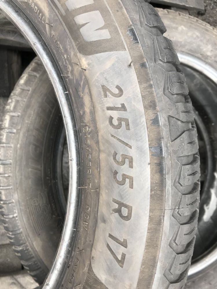 Michelin cross climate 2 215/55r17 пара резина шини б/у оригінал