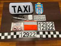 Pełne OZNAKOWANIE TAXI POZNAŃ kogut sygnalizator taxi magnesy