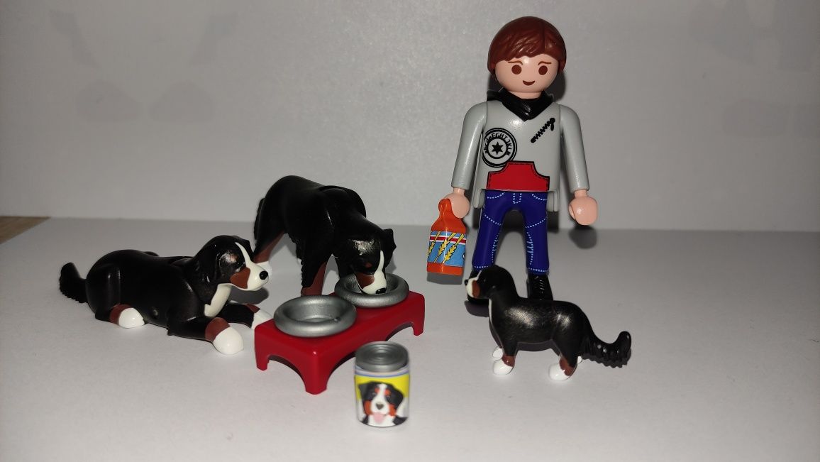 Playmobil figurki - hodowca psów