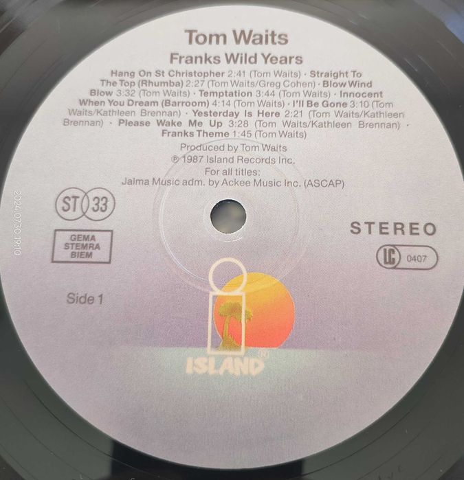 3 discos vinil Tom Waits
