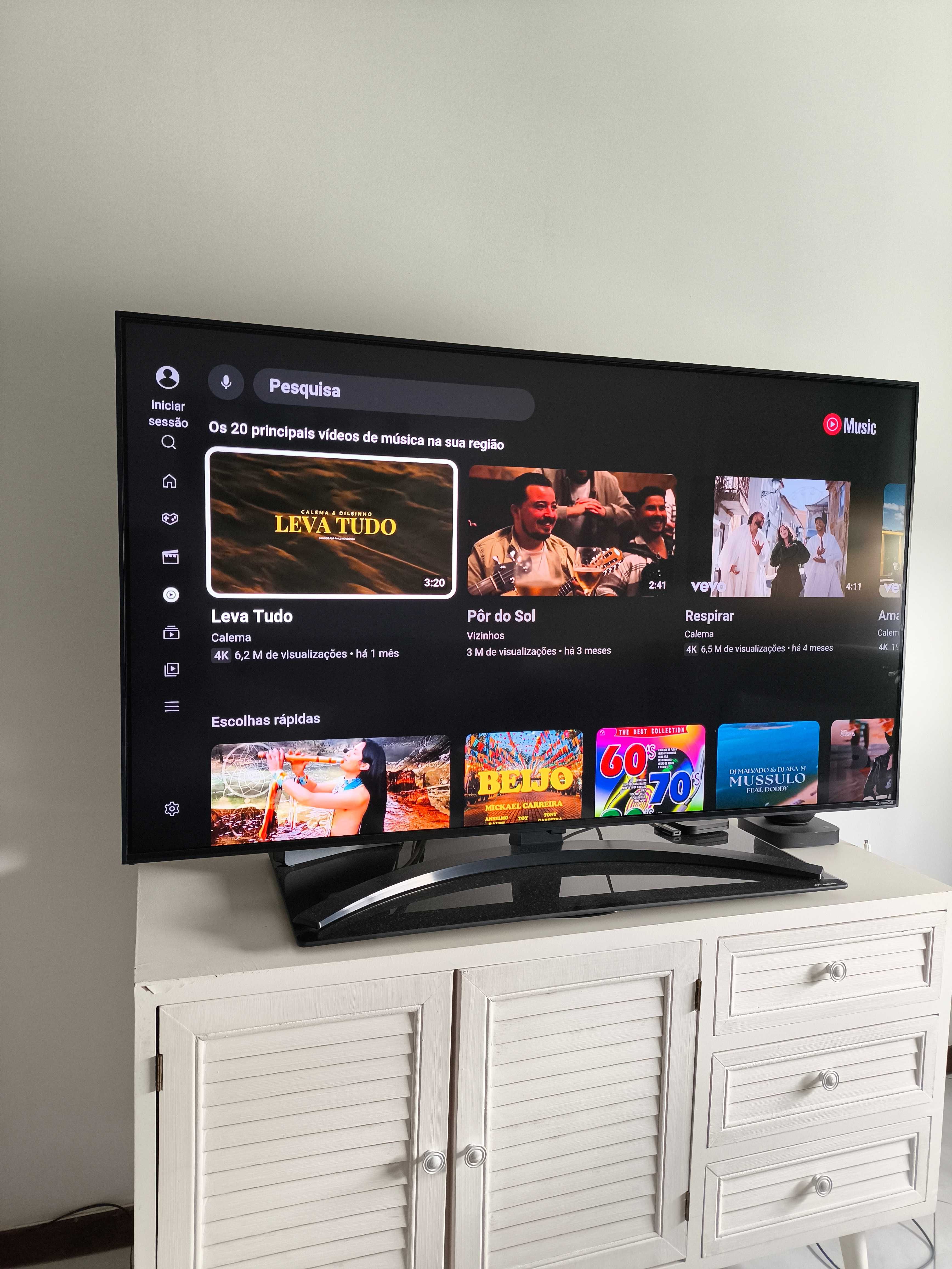 TV LG 50 NANO como nova