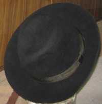 Шляпа мужская федора широкие поля фетр 58 р