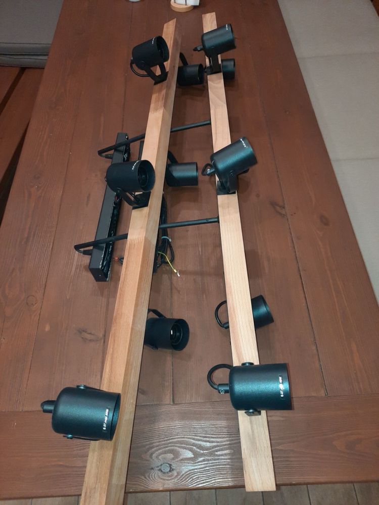 Світильник підвіс WDL Loft 6x40W E27 BK