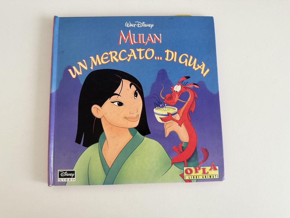 Дитяча книжка на італійській мові mulan Disney