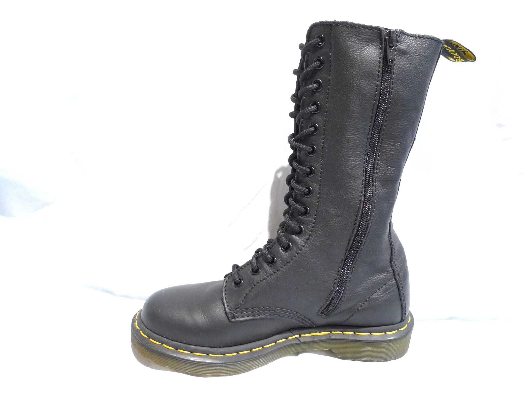 Dr MARTENS 1B99 Virginia r.38/24,5cm Glany skórzane wysokie czarne