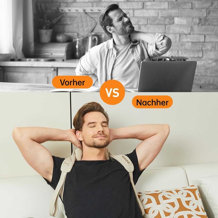 Mebak N1 Masażer na szyję i ramiona Shiatsu, z funkcją podgrzewania