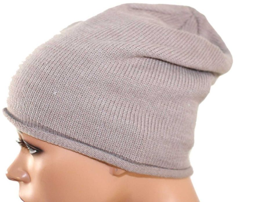 sj9 Highlight zimowa damska brązowa czapka one size