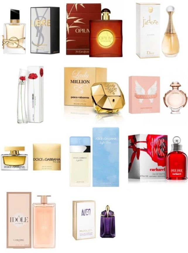 Vendo perfumes de 100ml genéricos das marcas que constam nas fotos