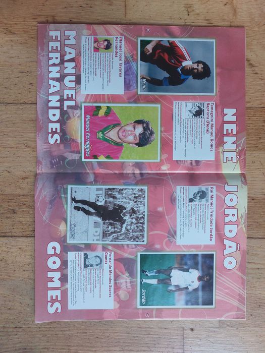 Caderneta de cromos - Álbum Glórias da Selecção - Completa