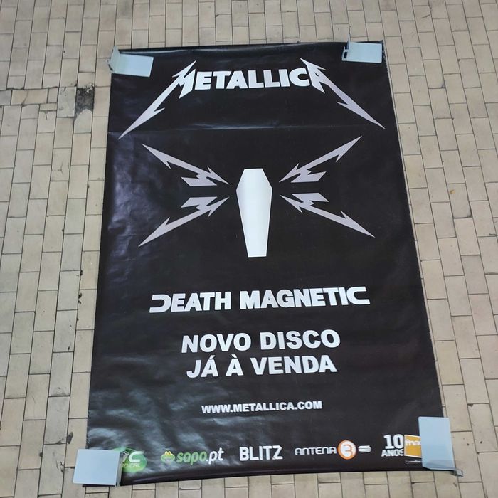 Poster Promoção Metallica-Death Magnetic 2008/2009