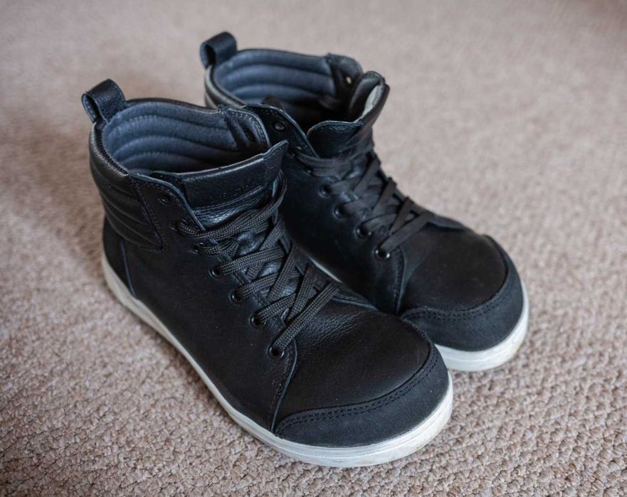 Кожаные хайтопы ботинки Birkenstock