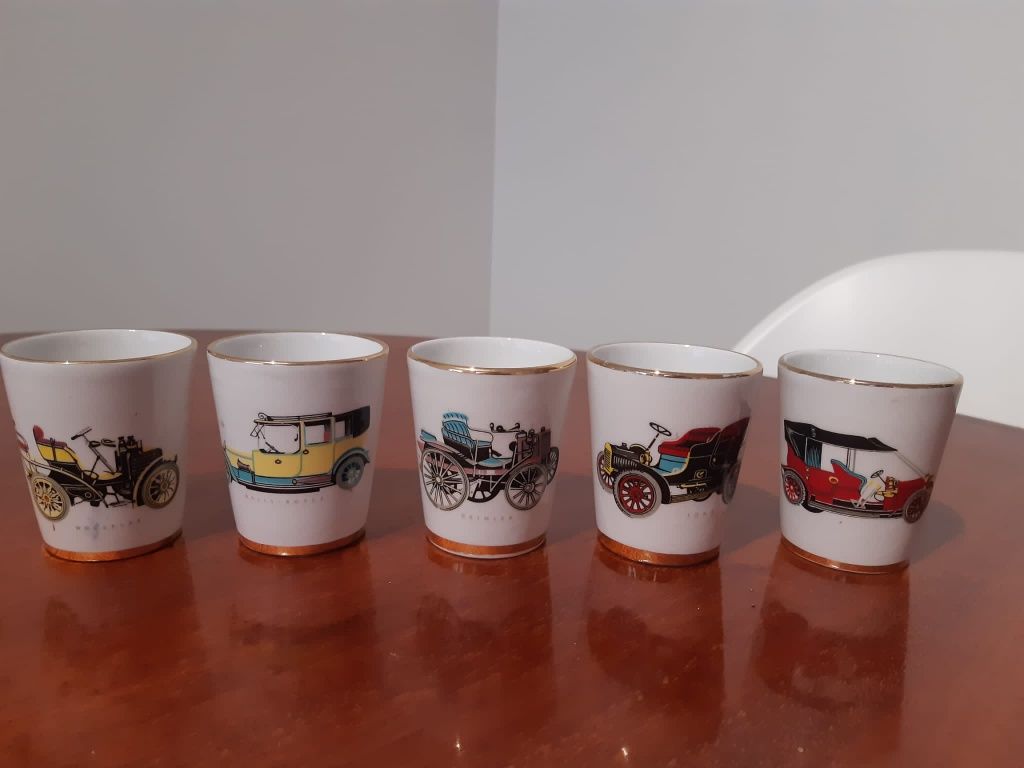 Conjunto de 5 chávenas de café