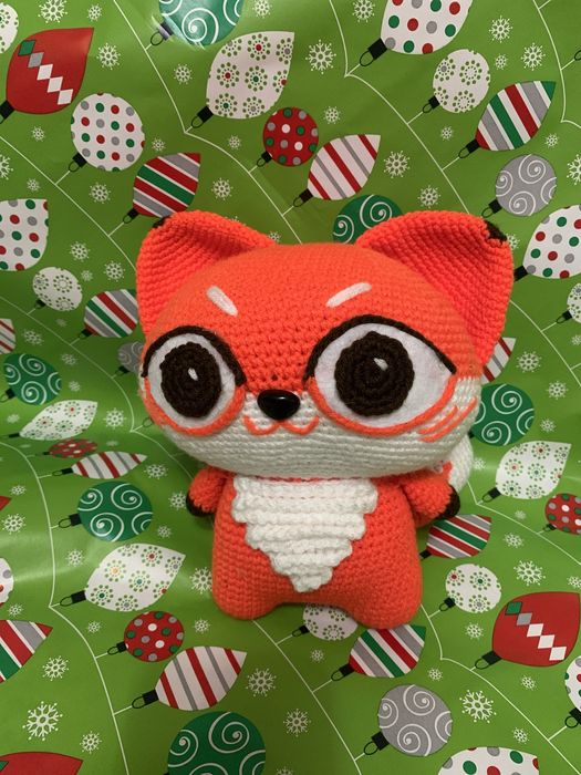 Вʼязаний рудий Вухастик