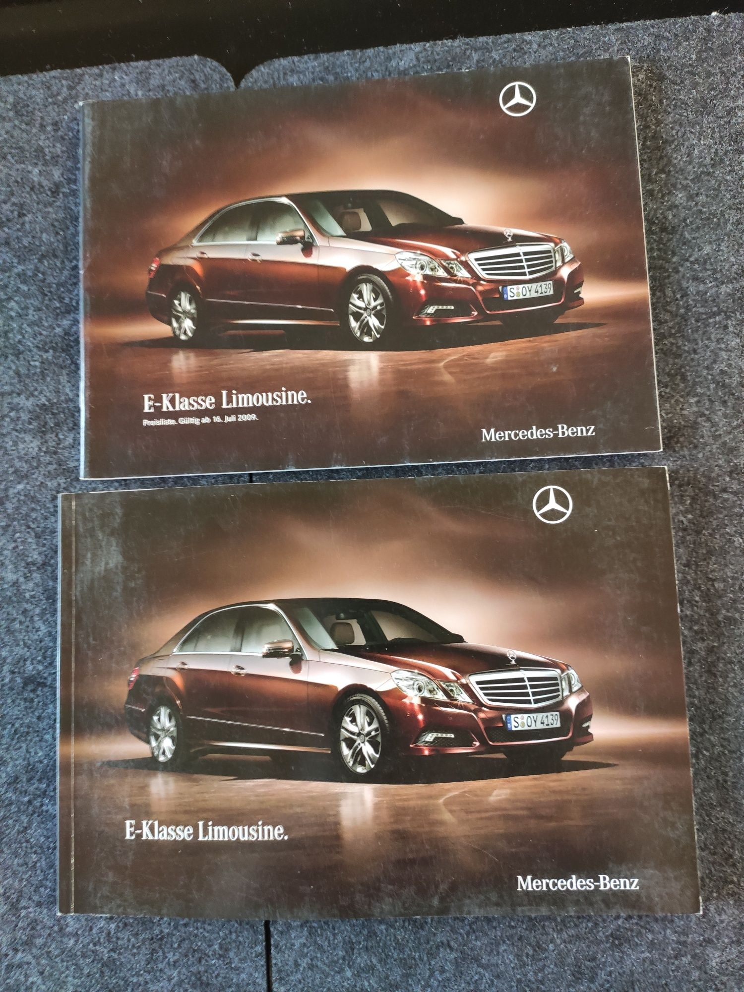 Mercedes-Benz E w212 prospekt katalog folder 2szt