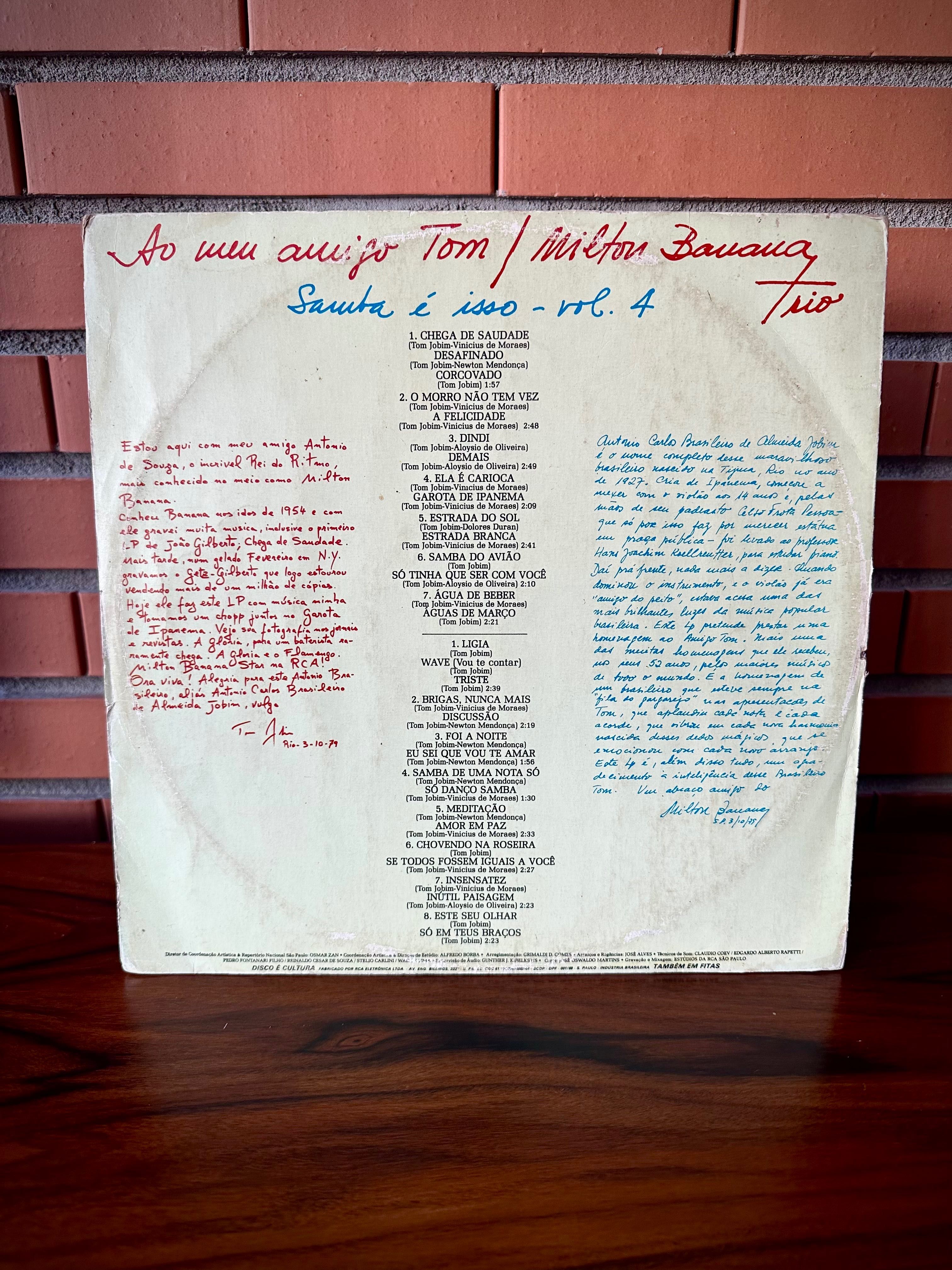 Disco vinil Milton Banana Trio - 4