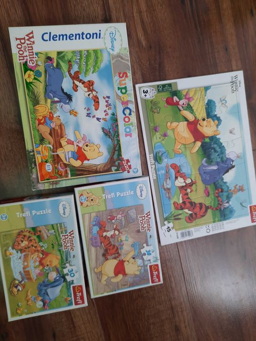 Puzzle kubus puchatek x4 disney 5 ukladanek