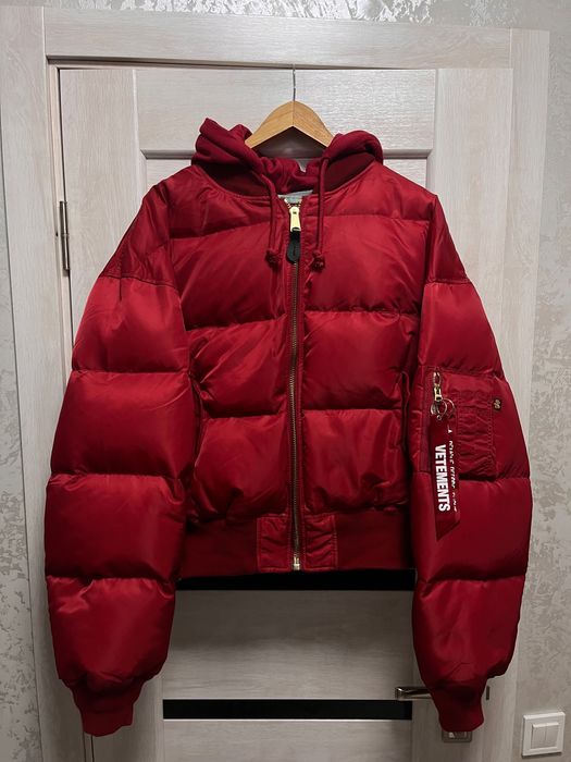 Vetements Alpha Industries ma-1 legit original 100% Red бомбер куртка