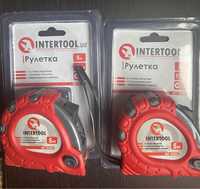 Рулетка металлическое полотно intertool 5 м фиксатор