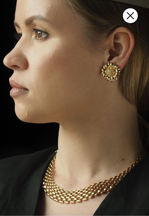 Вінтажні кліпси соняхи