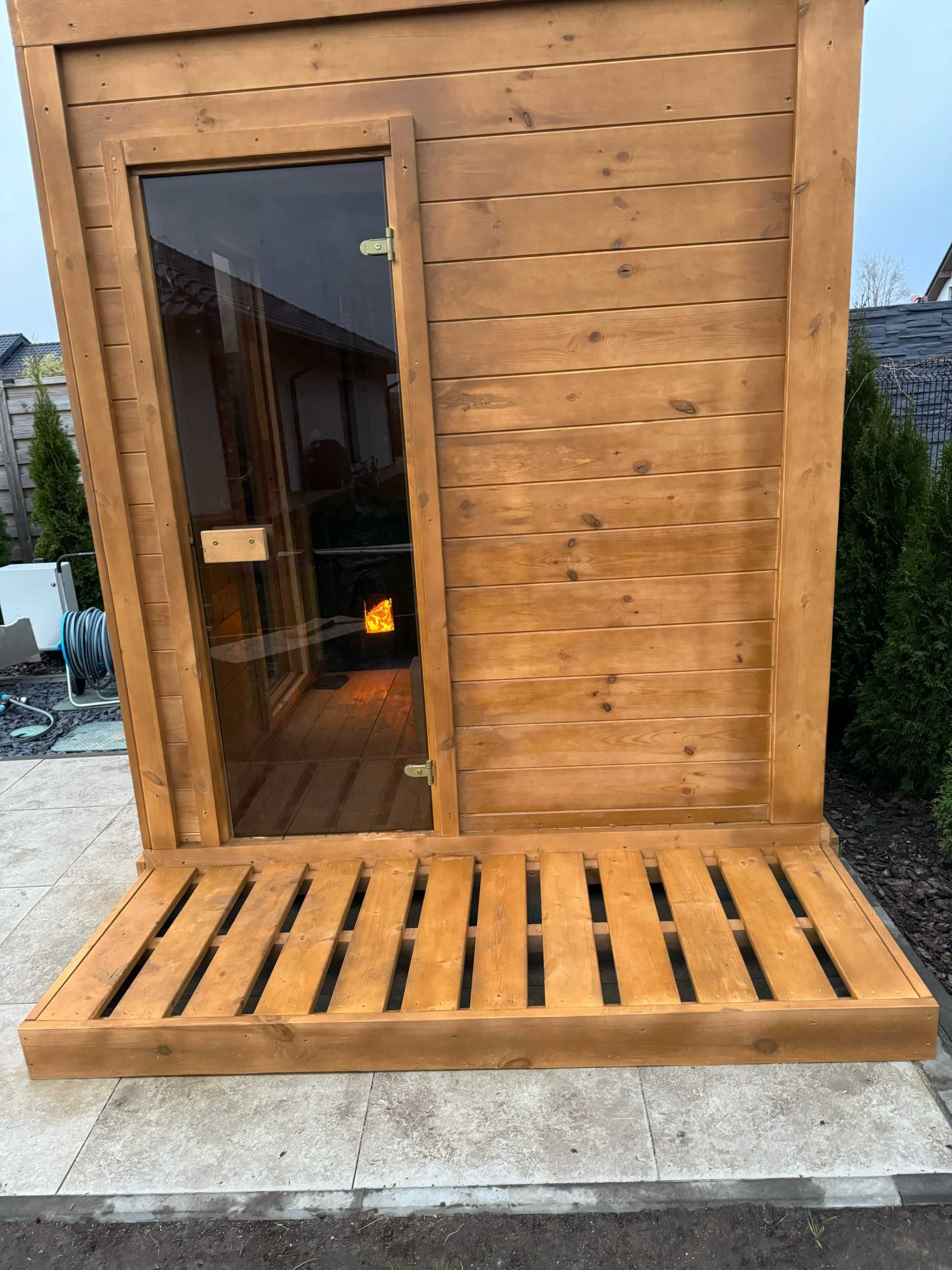 Sauna zewnętrzna ocieplona modułowa SAUNA OGRODOWA XL
