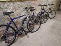 3 Bicicletas roda 26(azuis) e 24(cinzenta)