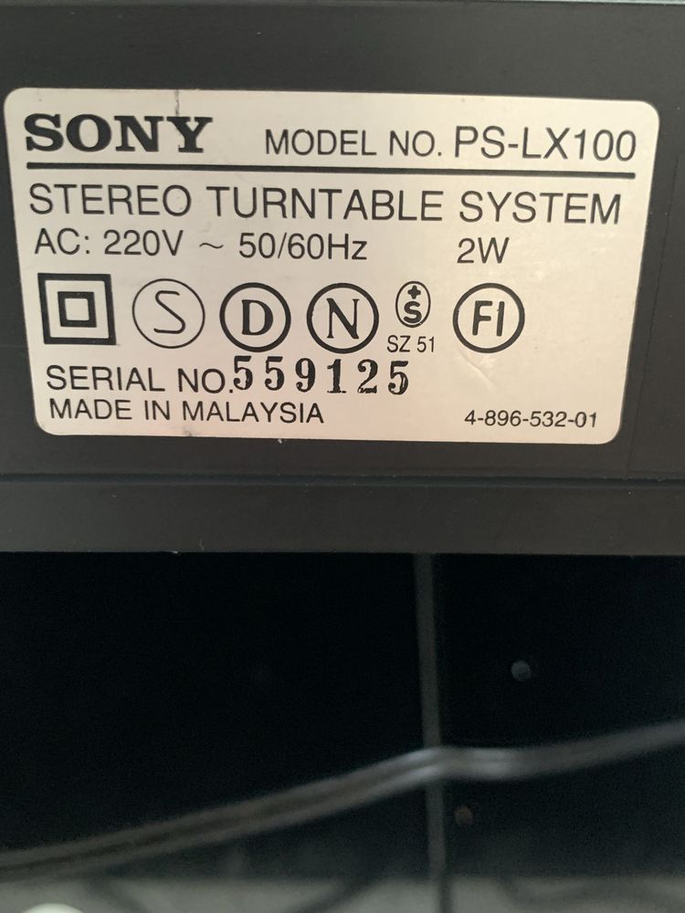 Gira disco Sony  PS-LX 100 em boas condições