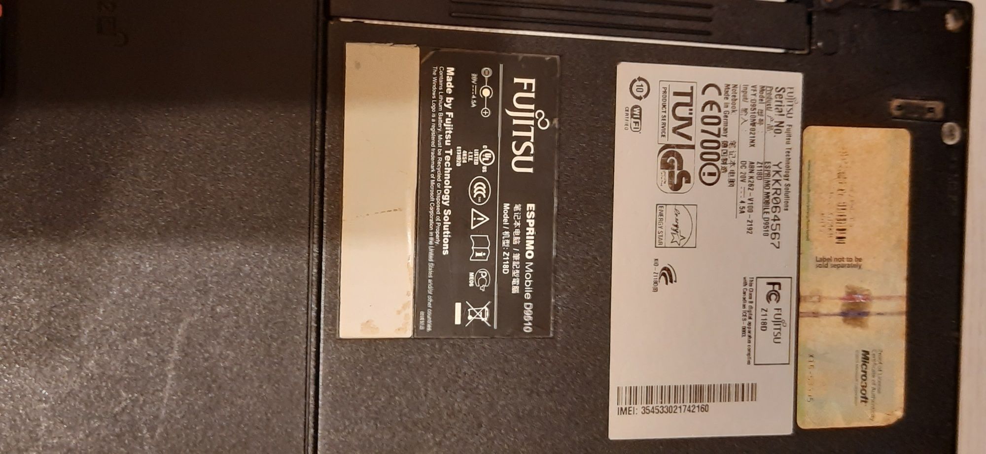 Laptop Fujitsu 2x2.00Gh, 4.0 GB RAM, HDD 320 GB