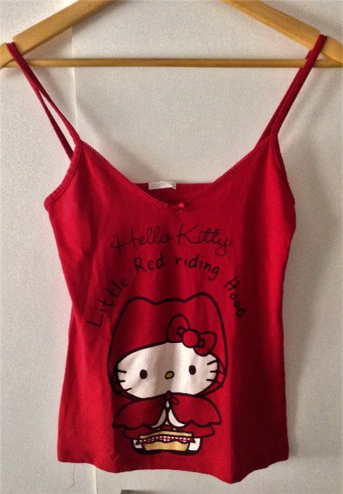 Top Hello Kitty vermelho