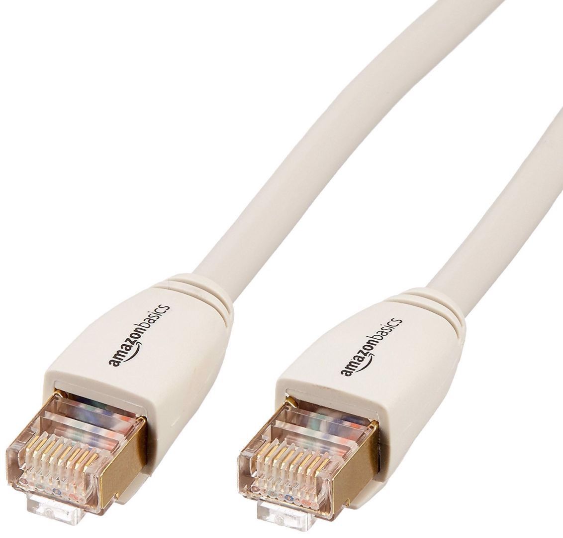 kabel sieciowy lan rj45 cat-7 ethernet 4.6m biały