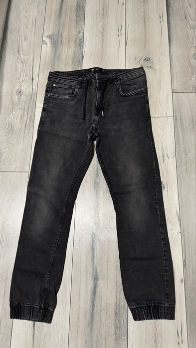 Joggery fsbn 34 męskie spodnie czarne M bawełna