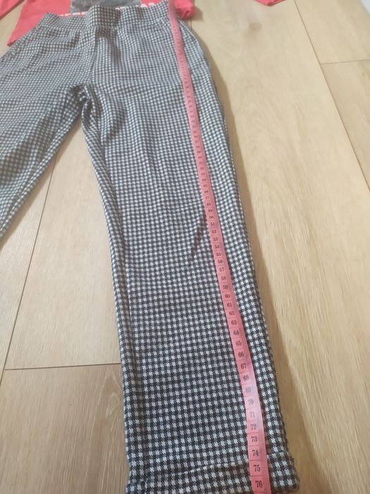 Spodnie 134 cool club  grubsze,eleganckie, pepitka