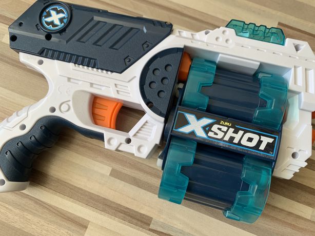 ZURU X-shot пневмотический пистолет-игрушка с двойным барабаном
