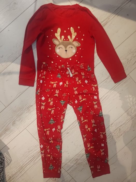 świąteczna piżama rozmiar 122/128