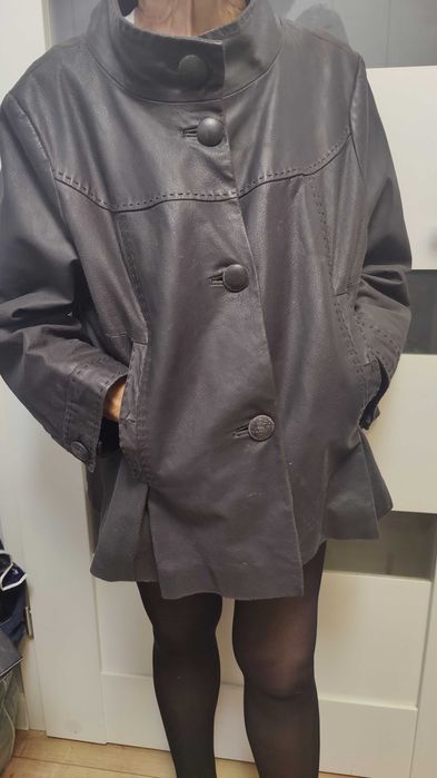 Чисто Кожаная Куртка PHILDAR Стильная М-ка Хорошее Состояние