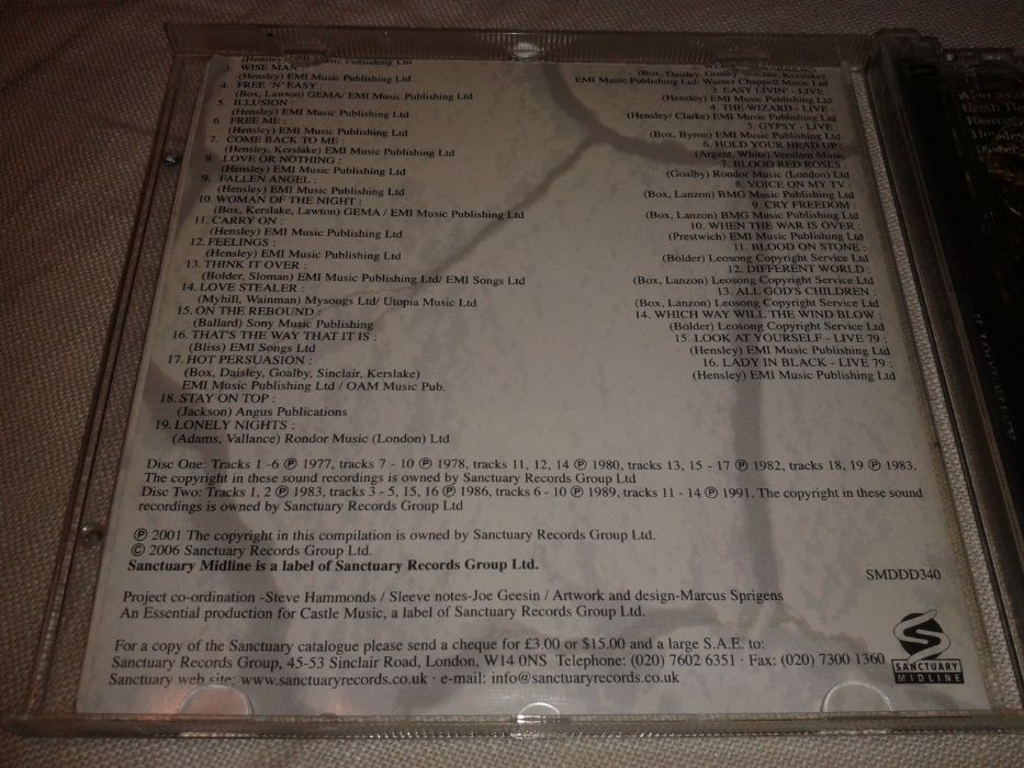 Uriah Heep - Blood On Stone - Anthology II (2CD)