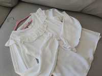 Biała koszula bluzka szkoła 152