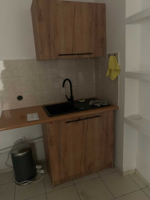 Meble kuchenne, zlew czarny i bateria + blat gratis