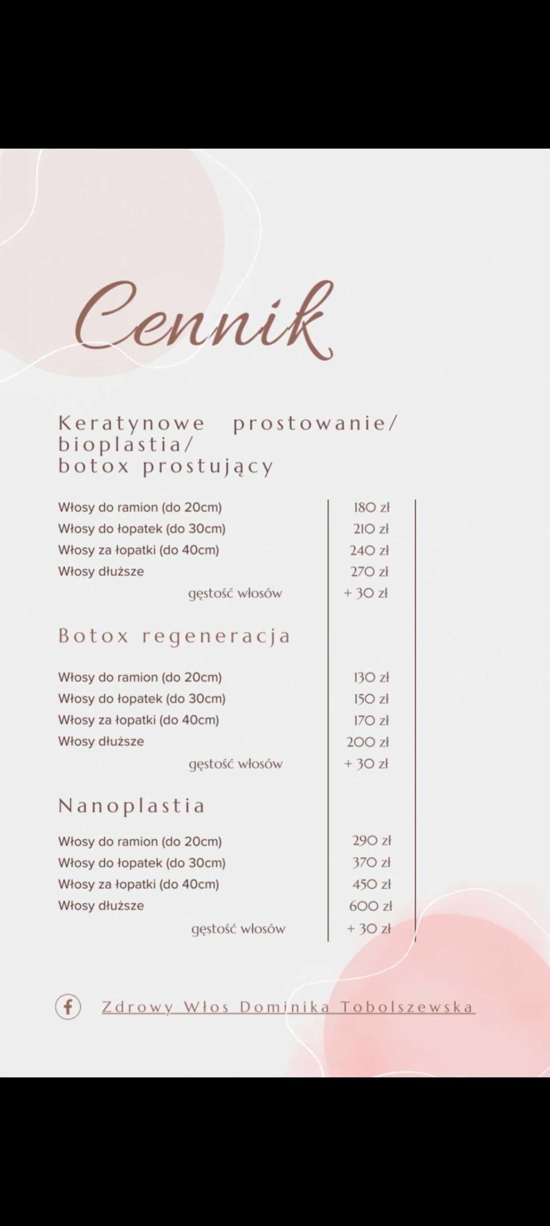 PROMOCJA  Keratynowe prostowanie / Botox/Bioplastia/Nanoplastia