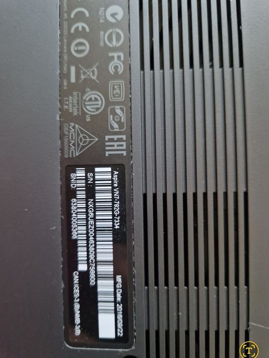 Acer vn7 792g 4k  робочий Розборка