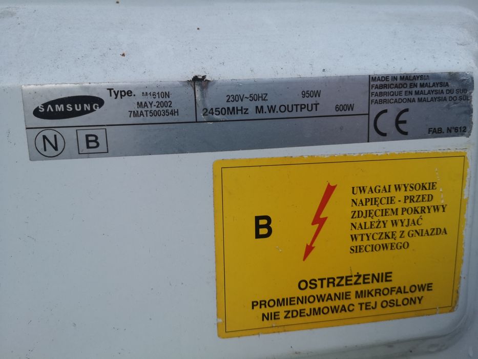 Talerz obrotowy z mikrofalówki